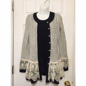 a'reve Lace Cardigan